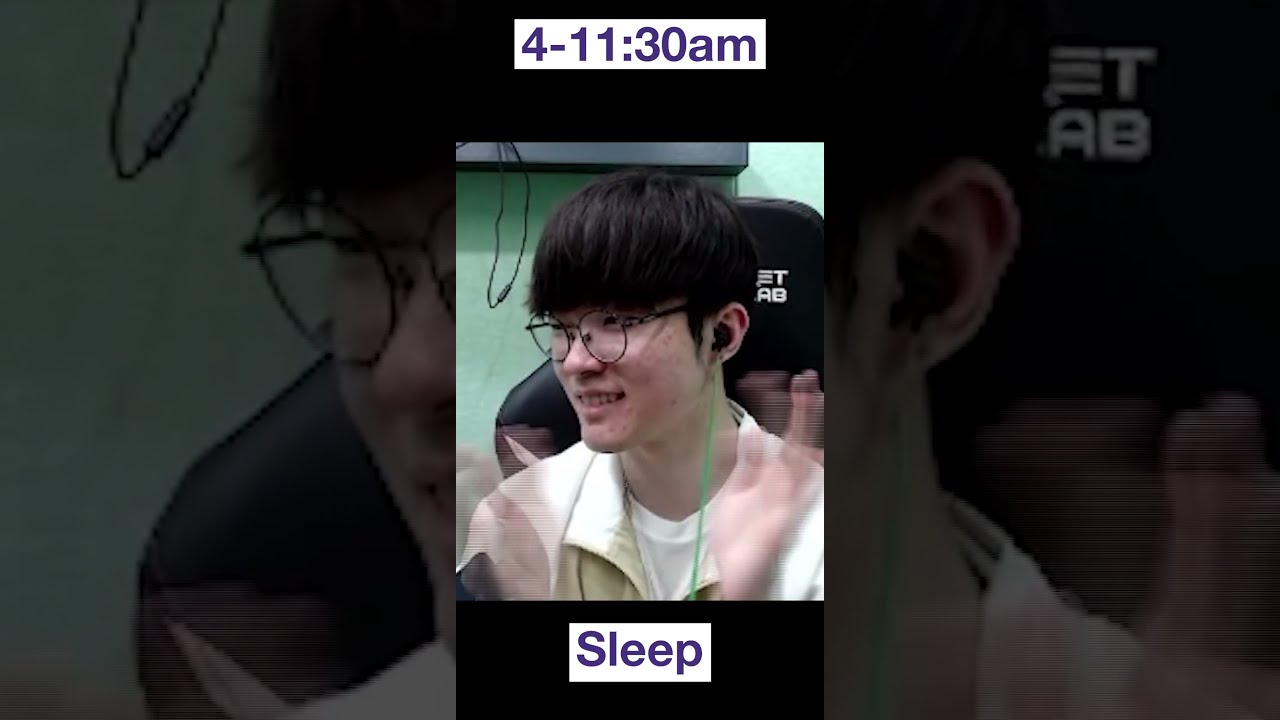 Korean Top Gamers: T1 Faker Daily Routine #Shorts 